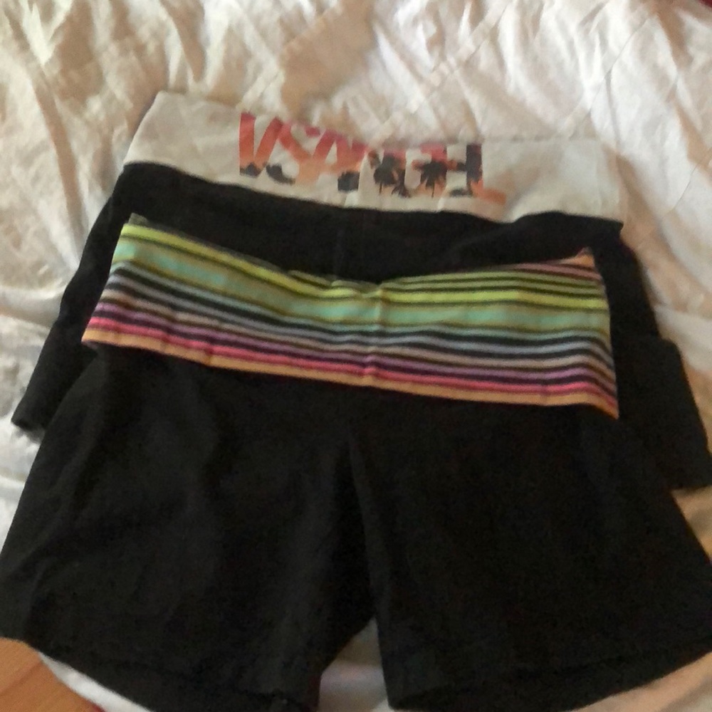 Victoria secret two spandex sport shorts,
